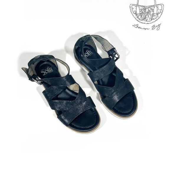 Sofft / Strap Flat Sandals / Black Color/ Size 6.5 - Picture 3 of 7